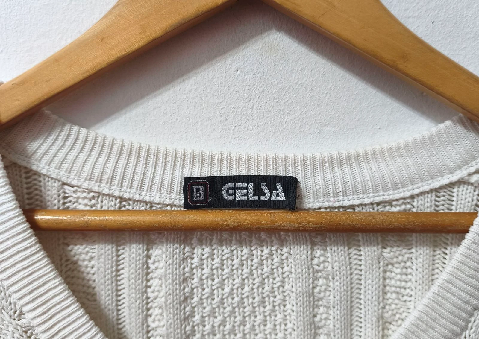 Cream Gelsa men's V-neck jersey Size L-XL – photo 4